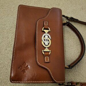 PATRICIA NASH 100% Full Grain Brown Leather Crossbody Bag New without tag
